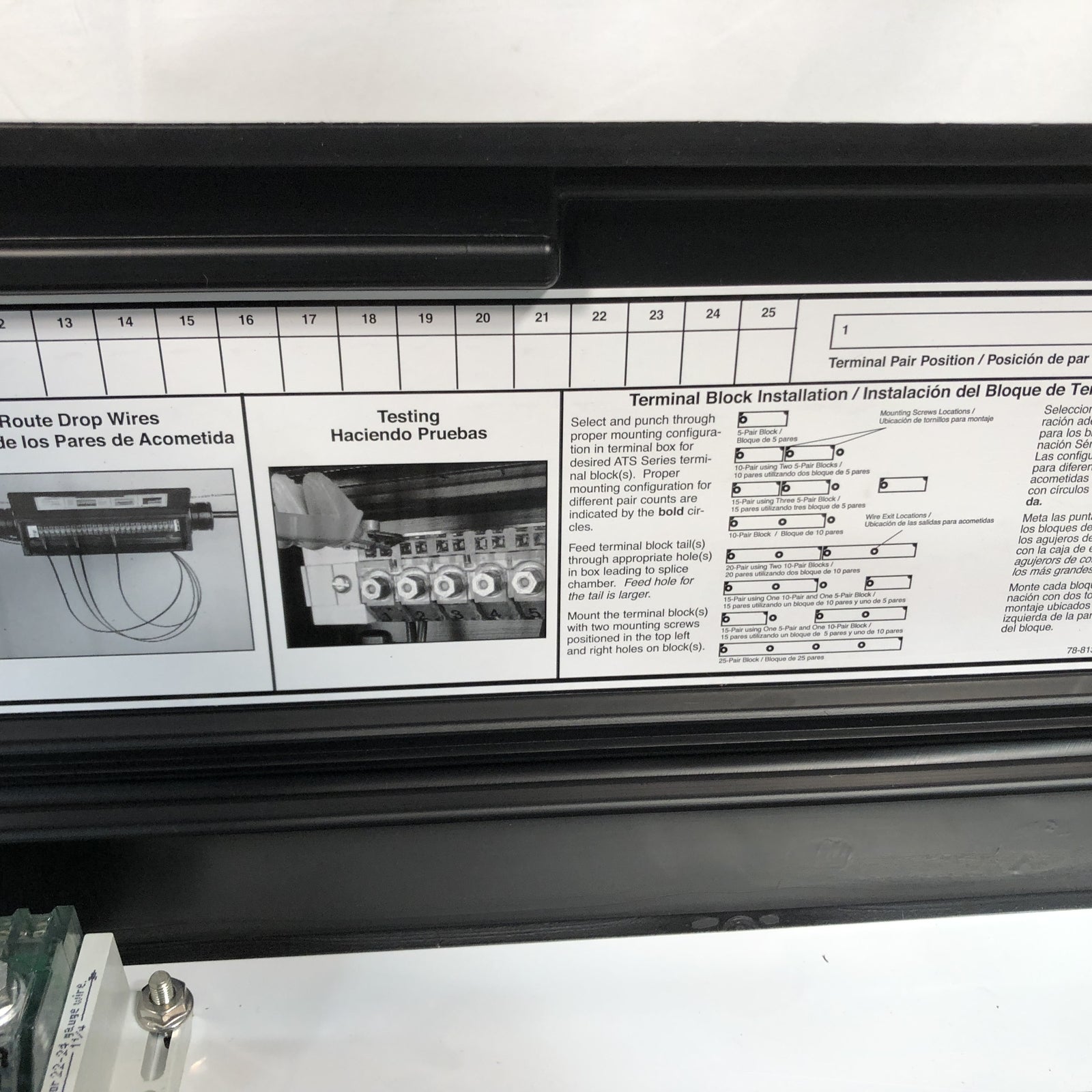 Corning 328-PI-10-TR/SES Aerial Terminal Block - 3 X 28 W/10PR - 954296