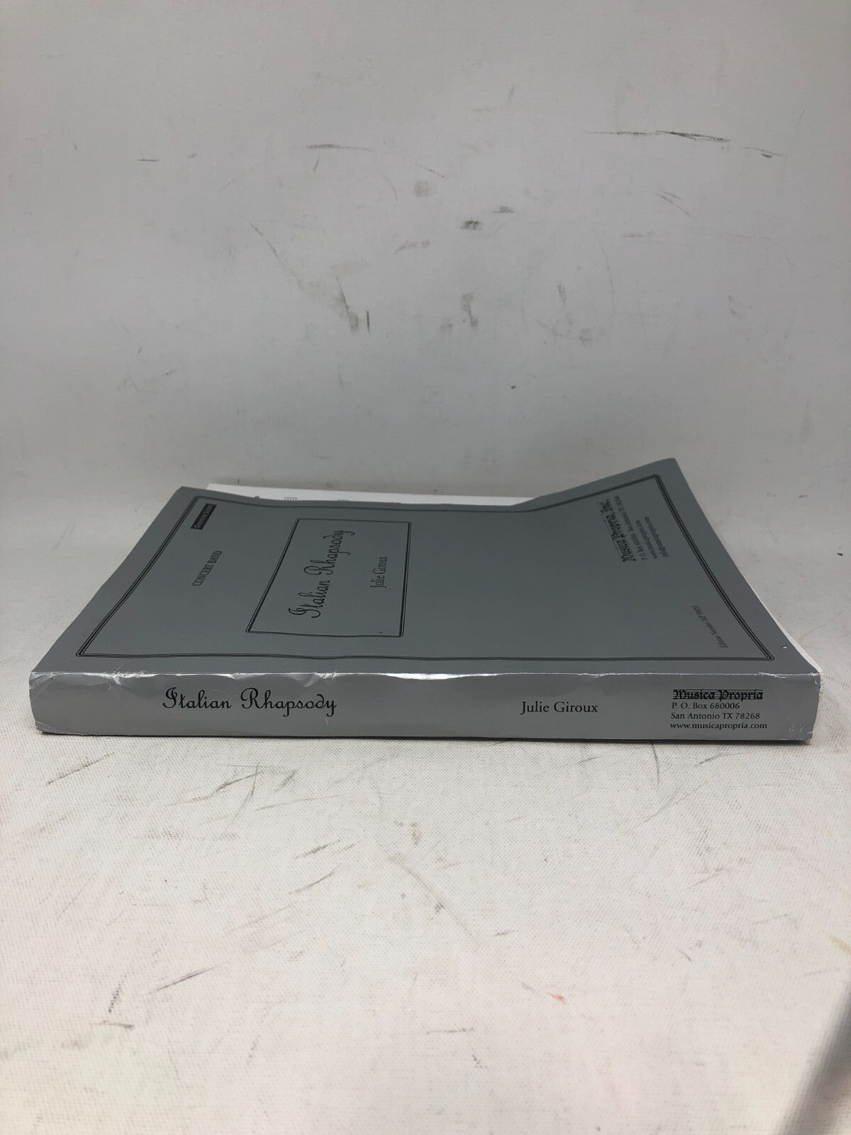 Julie Giroux - "Italian Rhapsody" Sheet Music ~ Concert Band Oversize Score