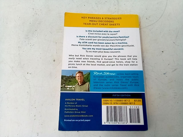 French, Italian and German Phrase Book by Rick Steves