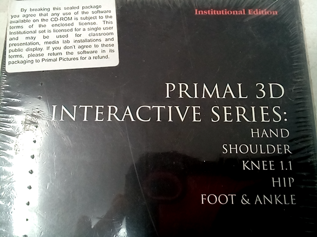 Primal 3D Interactive Series: Hand, Shoulder, Knee 1.1, Hip, Foot and Ankle - In