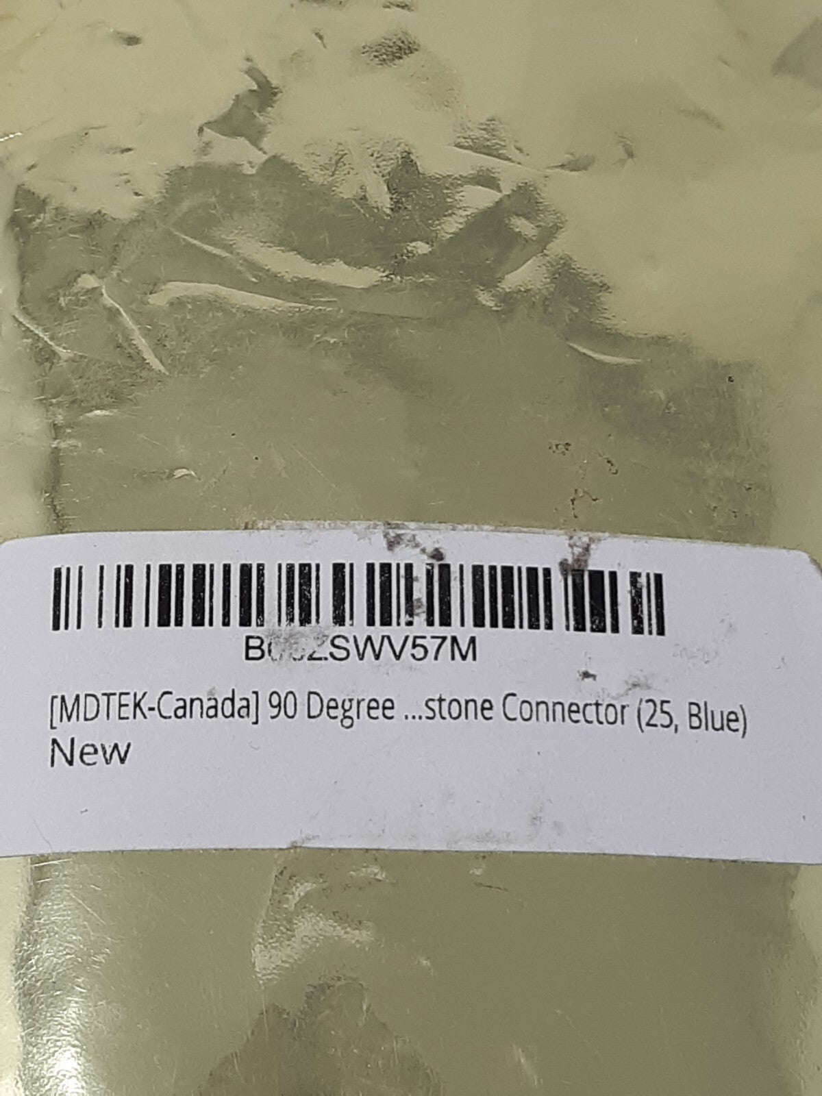MDTEK-Canada 90 Degree Cat6 Keystone Jack, RJ45 Ethernet, Type 110 Blue, 25-Pack