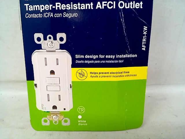 Leviton Tamper-Resistant AFCI Outlet AFTR1-KW