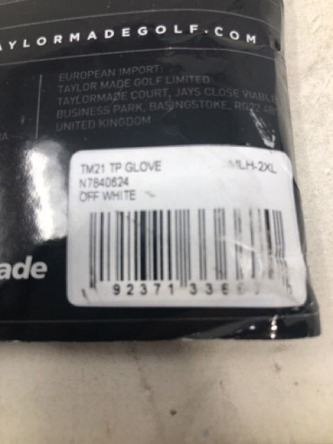 TaylorMade Mens Regular TP Tour Preferred LH XXL Golf Glove N7840624 Off White