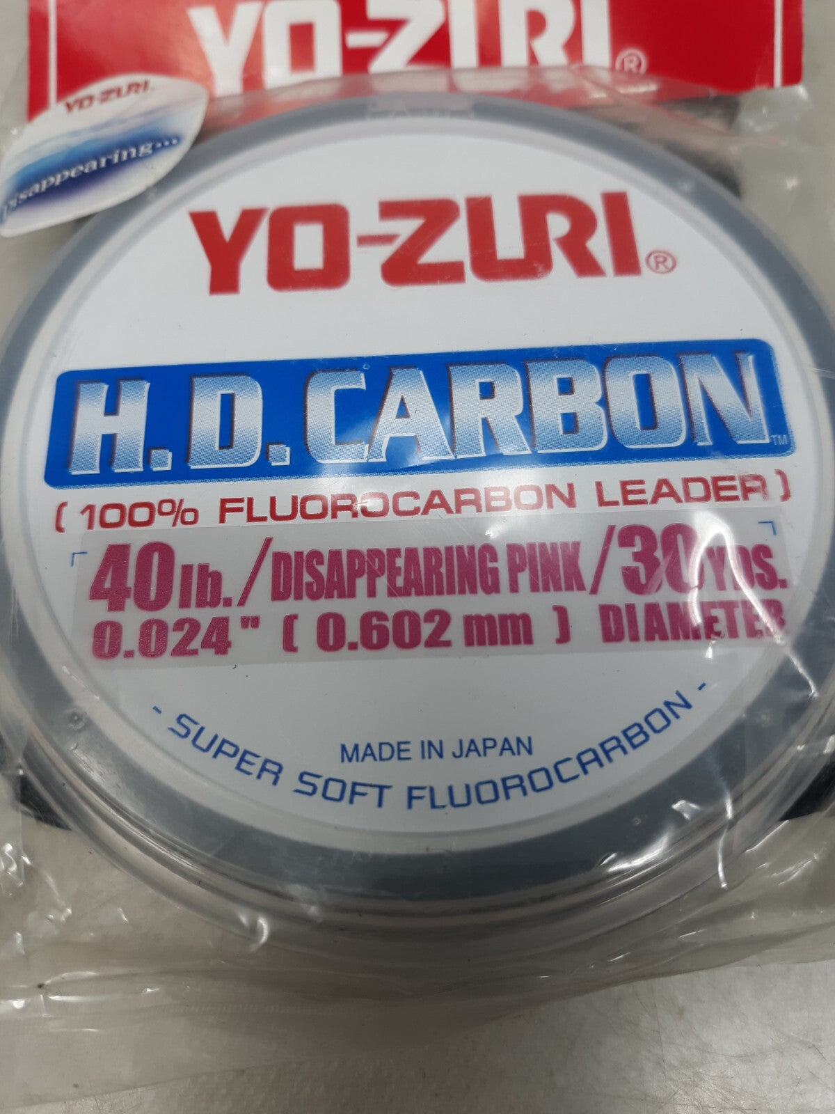 Yo-Zuri HD Carbon Disappearing Pink 30 Yards 40Lbs