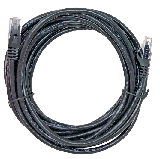 ENet C6-BK-15-ENC ENET CAT6 BLACK 15 FOOT PATCH CABLE WITH SNAGLESS MOLDED BOOT 