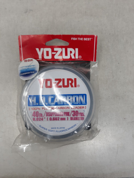 Yo-Zuri HD Carbon Disappearing Pink 30 Yards 40Lbs