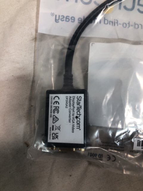 StarTech DP2VGA2 Displayport To Vga Video Converter Black