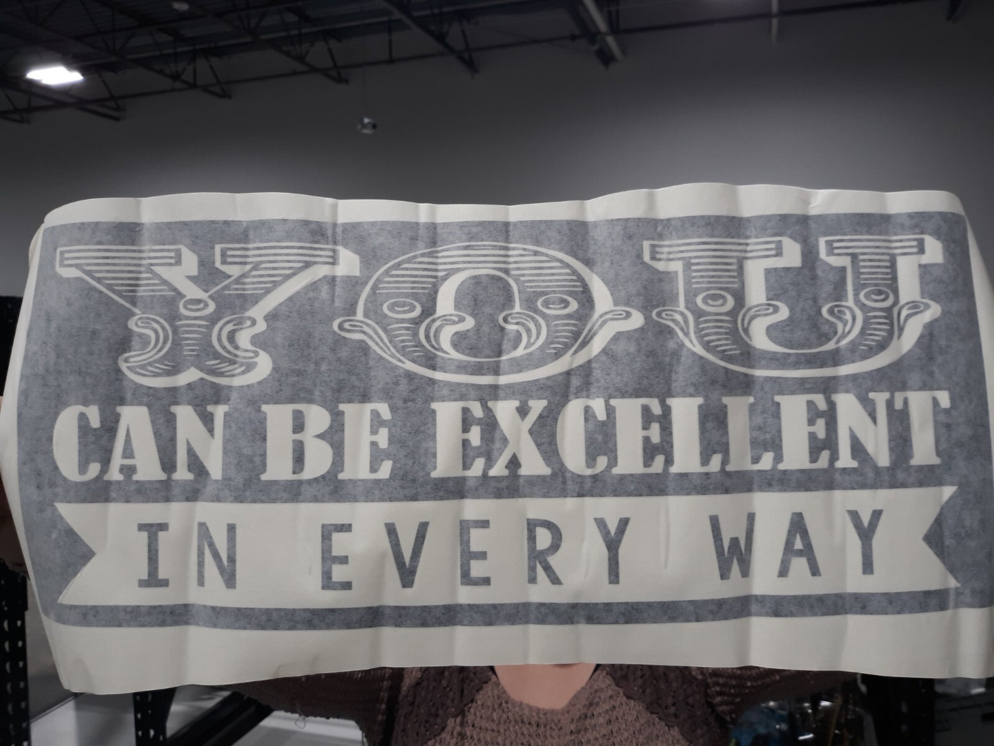 "You can be Excellent in Every Way." Living Room Vinyl Sticker 10x 20