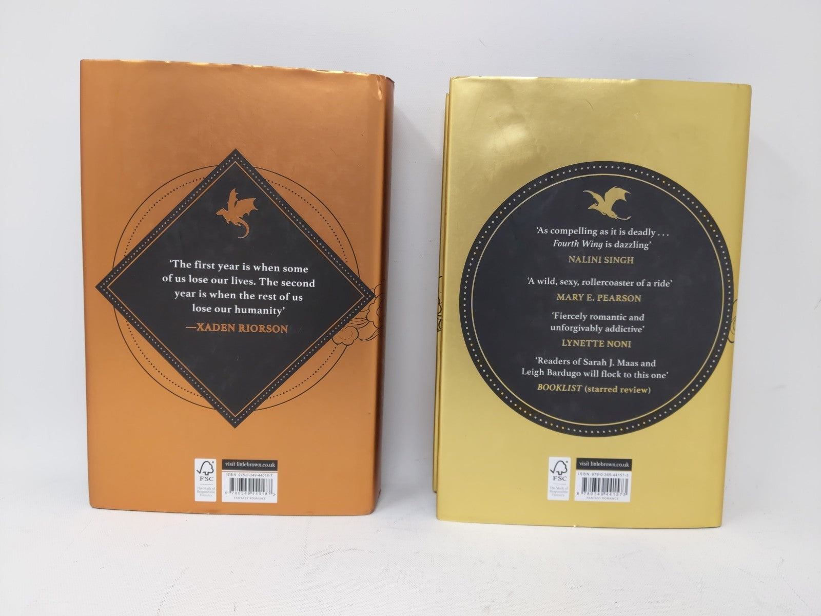 Fourth Wing & Iron Flame by Rebecca Yarros - Waterstones Exclusive 1st/1st