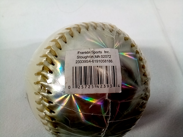 Franklin Sports MLB Soft Strike Metallic Tee Ball Baseball Good/Silver