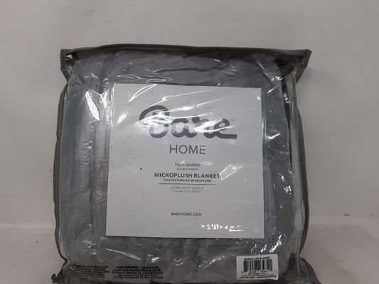 Bare Home Microplush Fleece Blanket - Grey