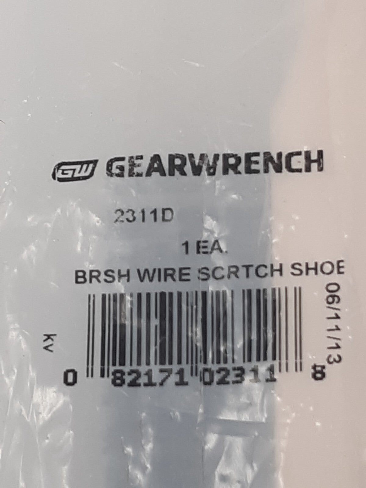 GearWrench KD-2311D Brass Wire Scratch Shoe Brush | Wood Handle | Made in USA |