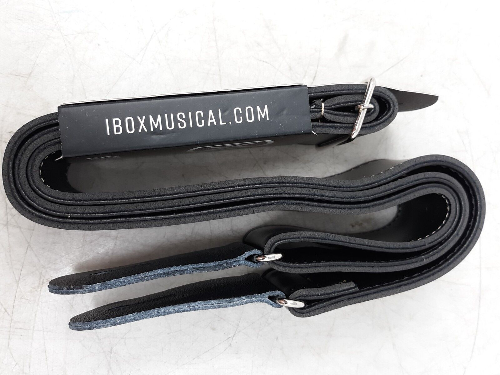 IBOX Supreme CM502 Black Synthetic Leather Guitar Strap