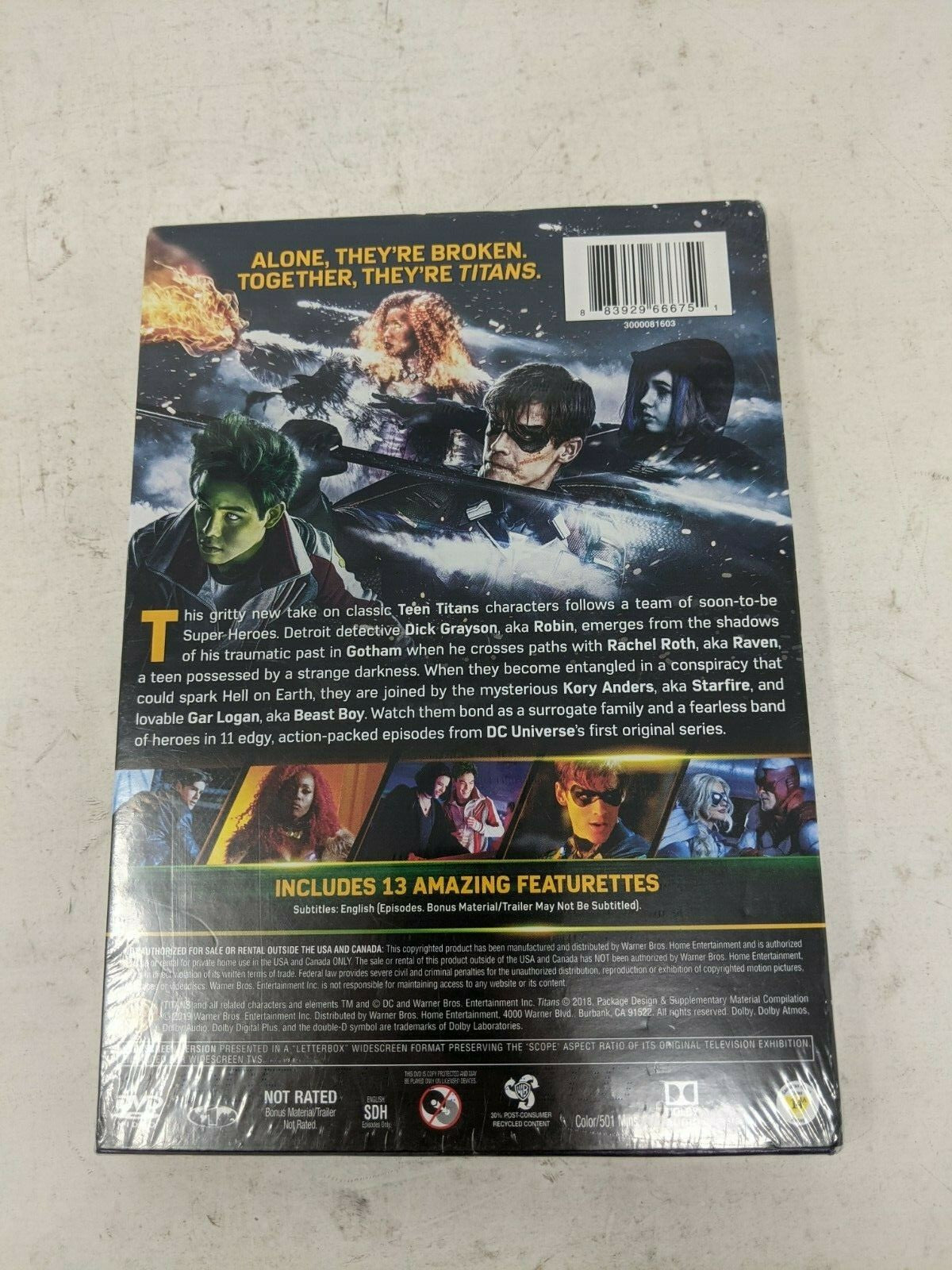 TITANS, TV SERIES COMPLETE FIRST SEASON (1) DVD