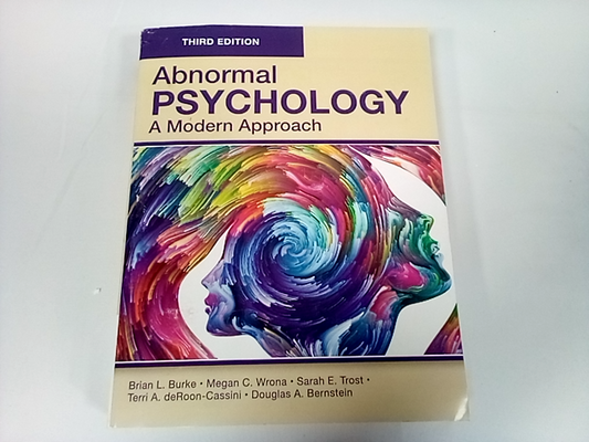 Academic Media Solutions Abnormal Psychology: a Modern Approach - 3rd Edition Bo