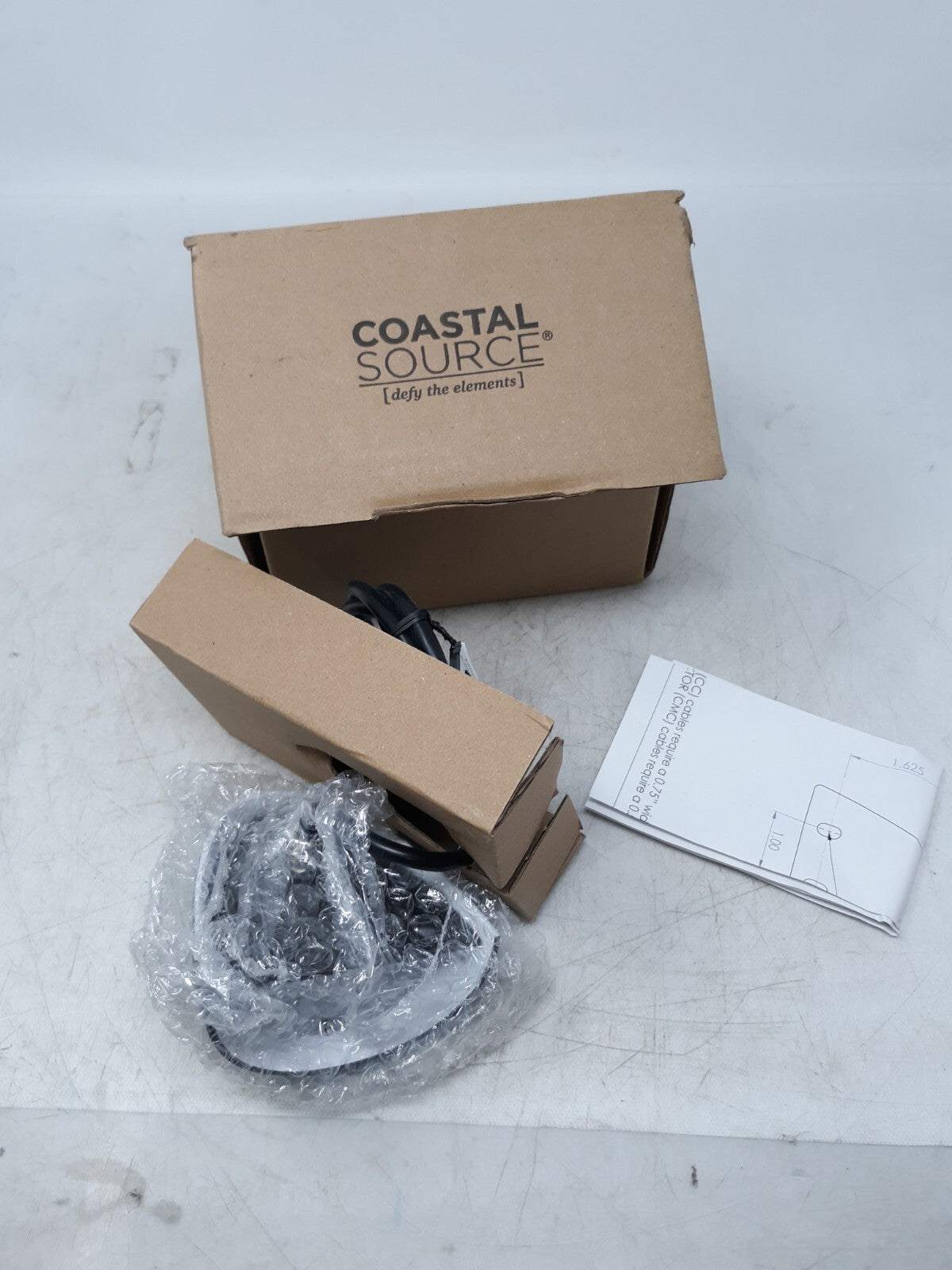 Coastal Source Nose Light NL2.7KVB - 2700K LED Outdoor Light, Vintage Brass