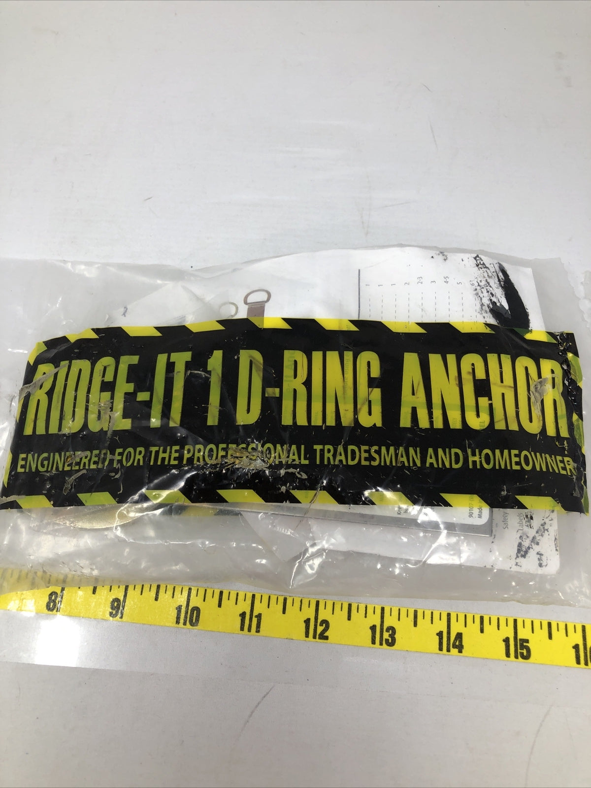Guardian Fall Protection 00500 RIDG-1 Single D-Ring Roof Anchor with Nails