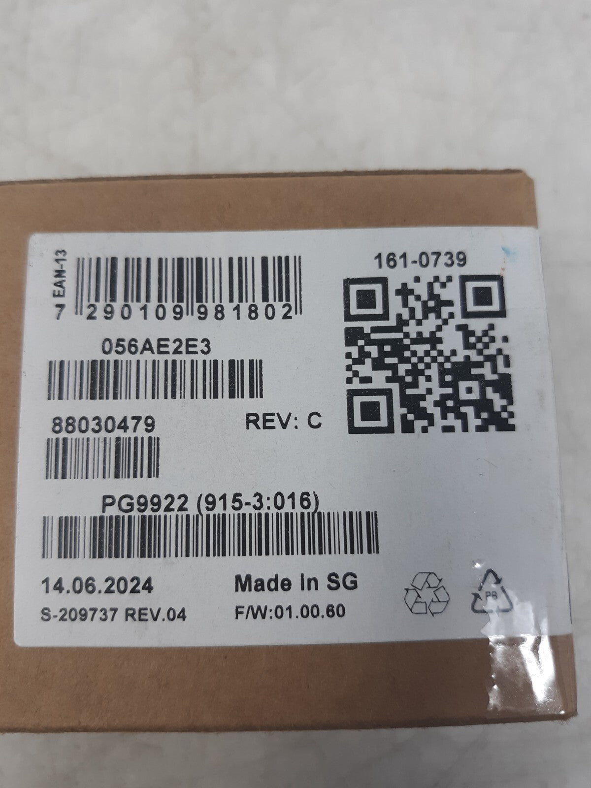 DSC PG9922 Wireless Powerg Glass Break Detector