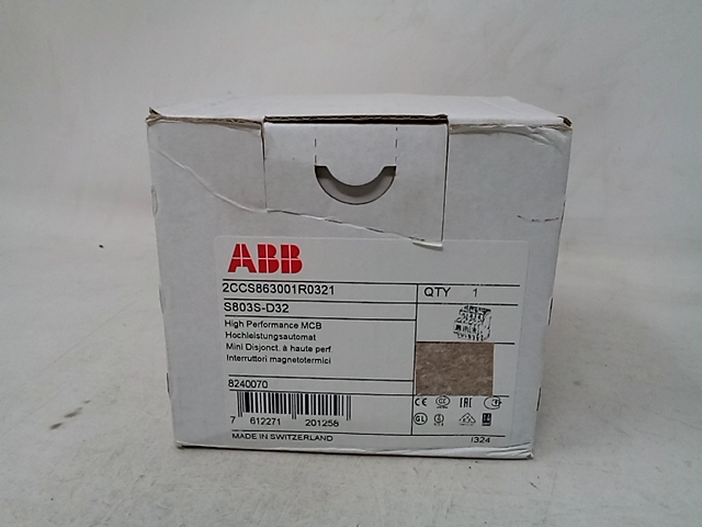 Disjoncteur S803S KA (4.5Modules) 2CCS863001R0321 ABB 742366