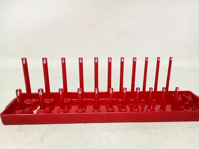 K Tool International KTI72470 SAE Socket Holder Set, Red - 3 Piece