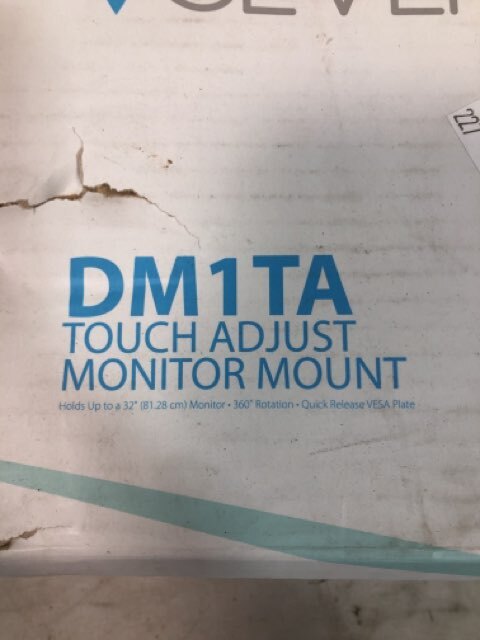 V7 Seven DM1TA-1N-1E Touch Adjust Monitor Mount Quick Release VESA Plate Black