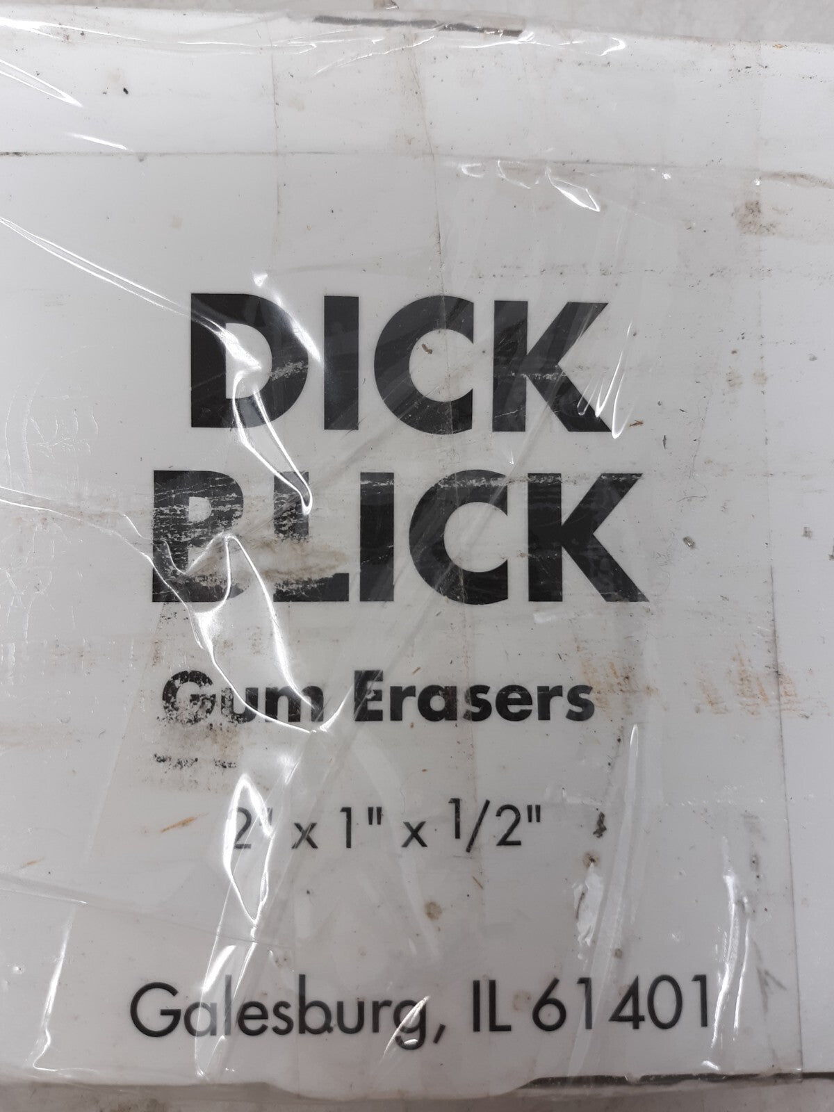 Dick Blick Gum Erasers 2"x1"x1/2" Box of 12 Bulk Artist Erasers