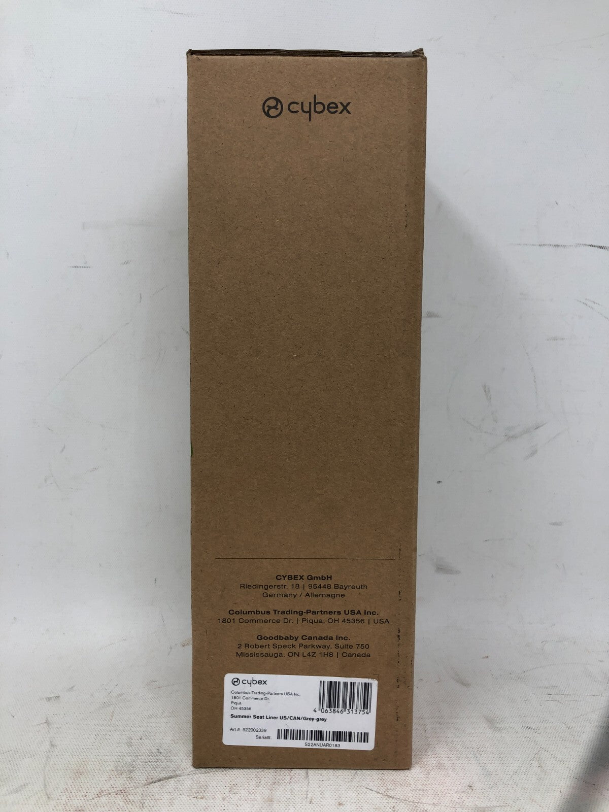 Cybex Baby Stroller Summer Seat Liner ~ Viscose Bamboo Fabric Seat Cover, Grey