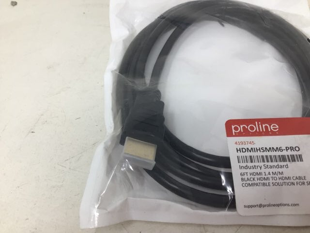 Proline Options, 6 ft HDMI Cable, 1.4 M/M 674993