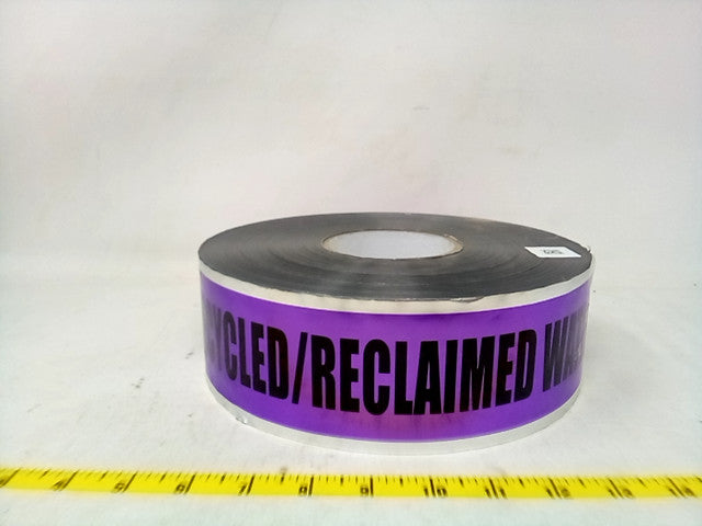 Caution Recycled / Reclaimed Water ribbon