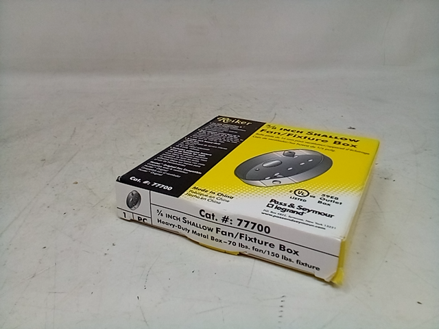Pass and Seymour Legrand 4" Ceiling Pan, 5/8" Deep, 1/2" KOs, Metallic