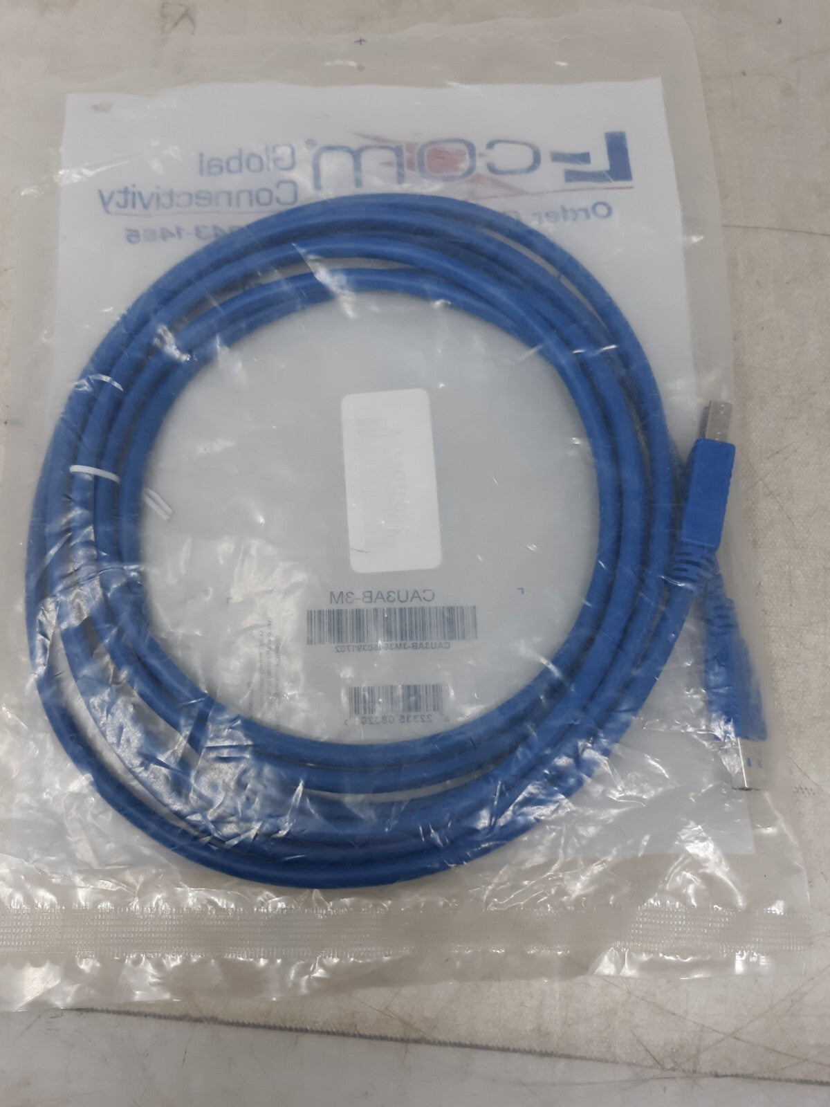 L-Com, CAU3AB-3M, USB 3.0 Cable Type A - B, 3.0m