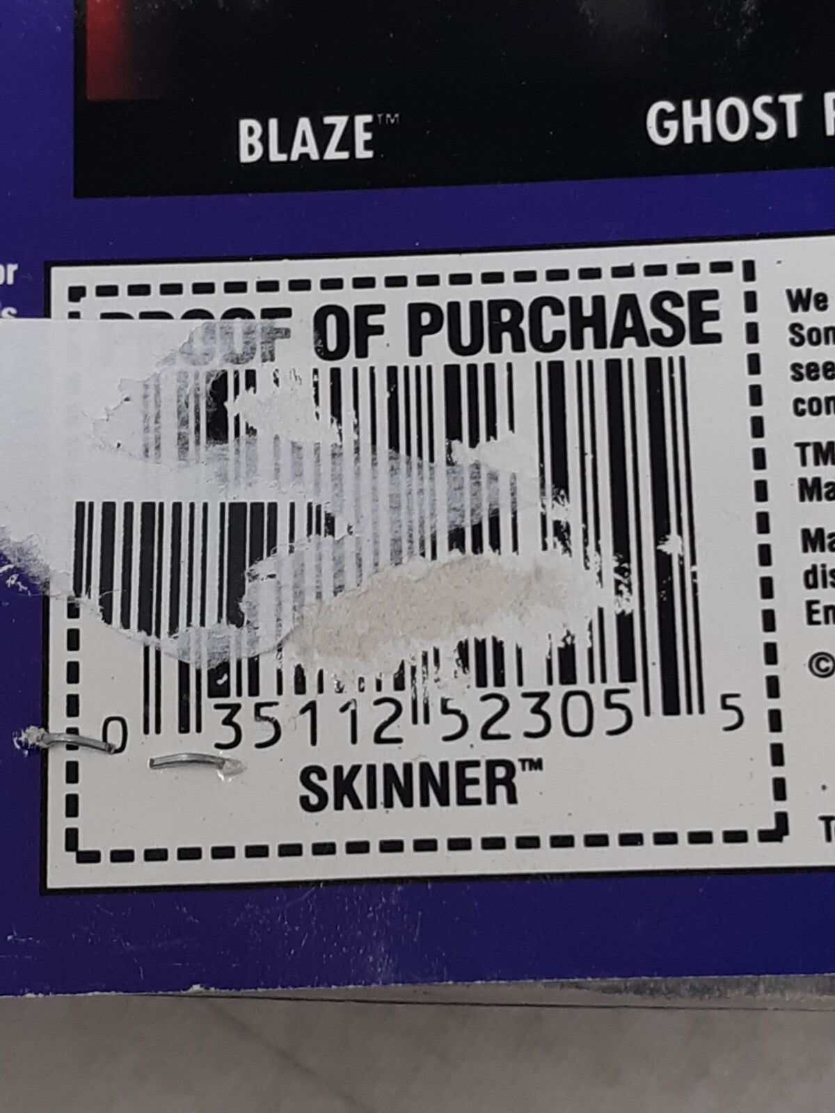 Marvel Entertainment Ghost Rider Skinner Action Figure 1995 Toy Biz Glow In Dark