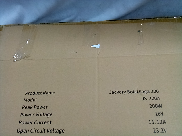 Jackery solarsaga 200W solar panel generator 80-0200-USORD1 JS-200A