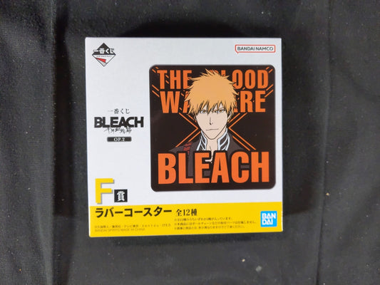 BLEACH Ichigo Kurosaki Rubber Coaster Charm Authentic Ichibankuji IN BOX!