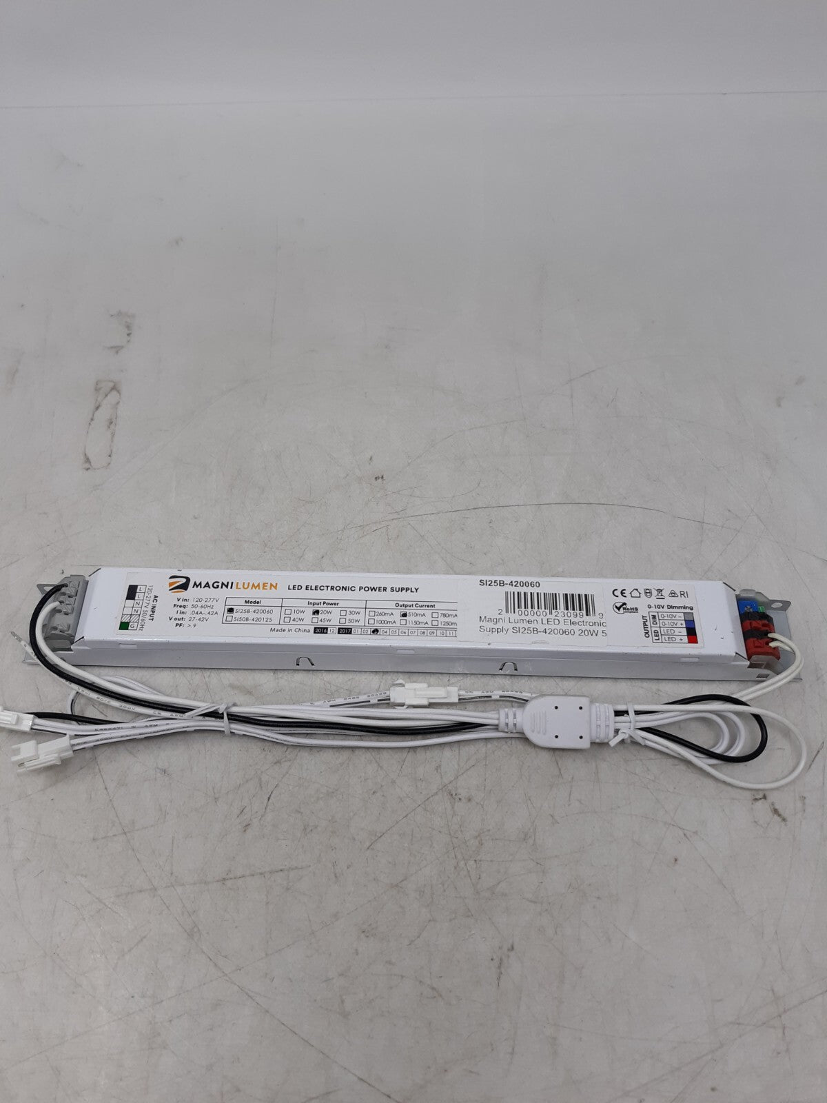 Magni lumen LED Electronic Power Supply 20 watt Model SI25B-420060