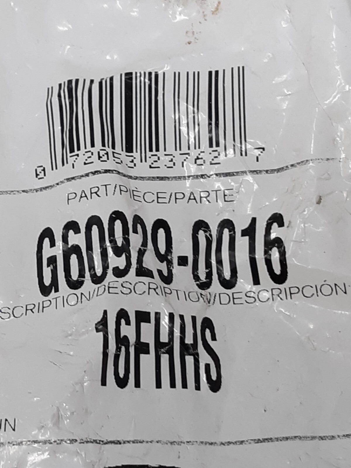 GATES 16G-16FJX G25170-1616 HYDRAULIC HOSE FITTING