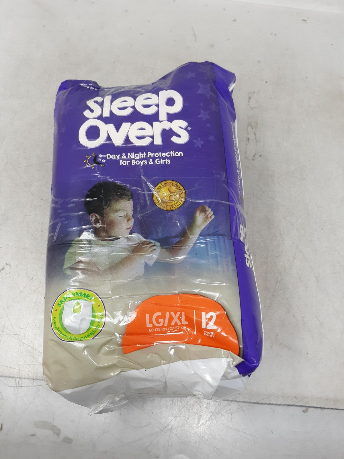 Cuties FQSLP05302 Sleep Overs Incontinence Pants, Size XL - 12 Piece