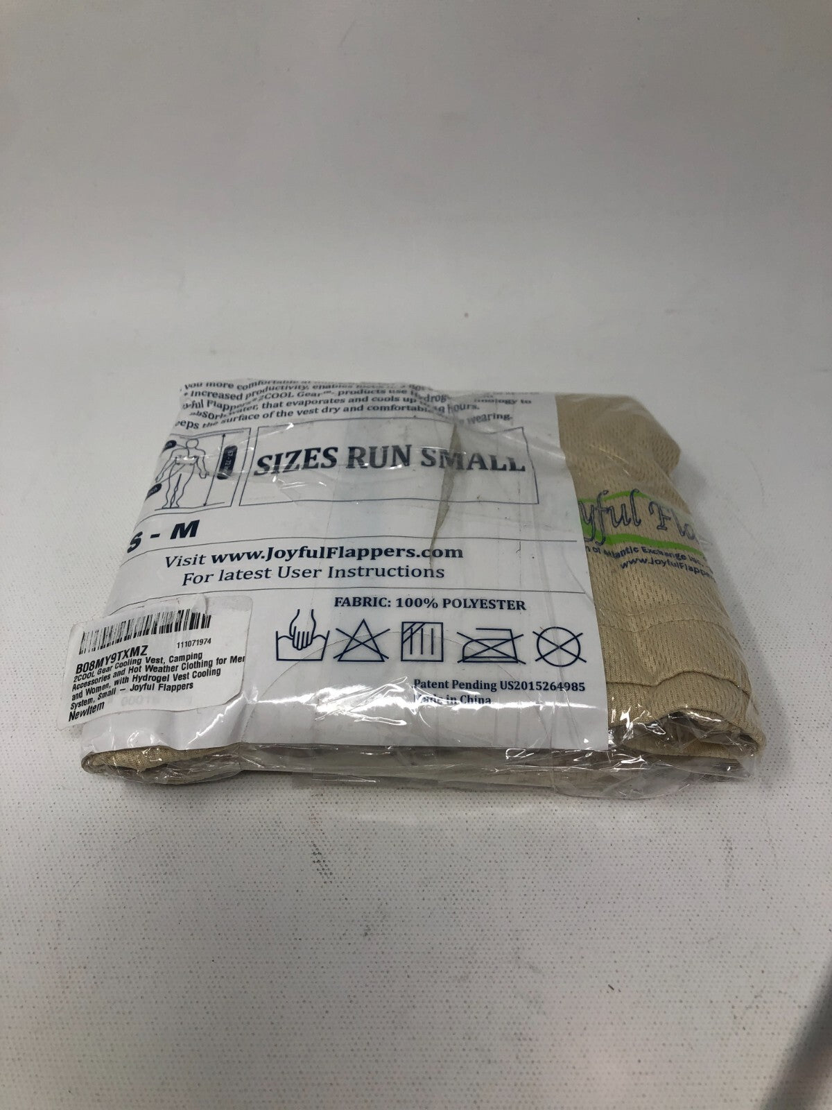Joyful Flappers 2COOL Gear Vest ~ Multipurpose Hydrogel Cooling Vest, S-M