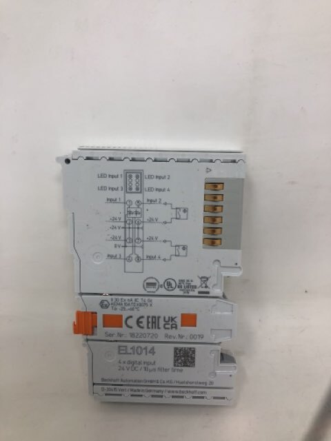 Beckhoff 4X Digital Input 24VDC IOUS 4 CH 3454441