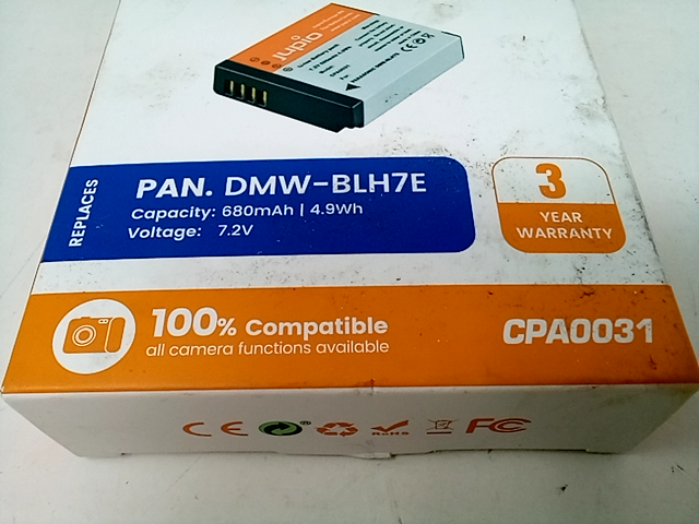 Jupio DMW-BLH7E 7.2V 680mAh Lithium-Ion Battery