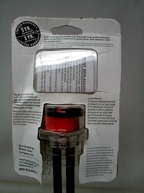 Rheem SP10869PH Screw-in 240-volt by 5500-watt Element  Premium Resistored Stain