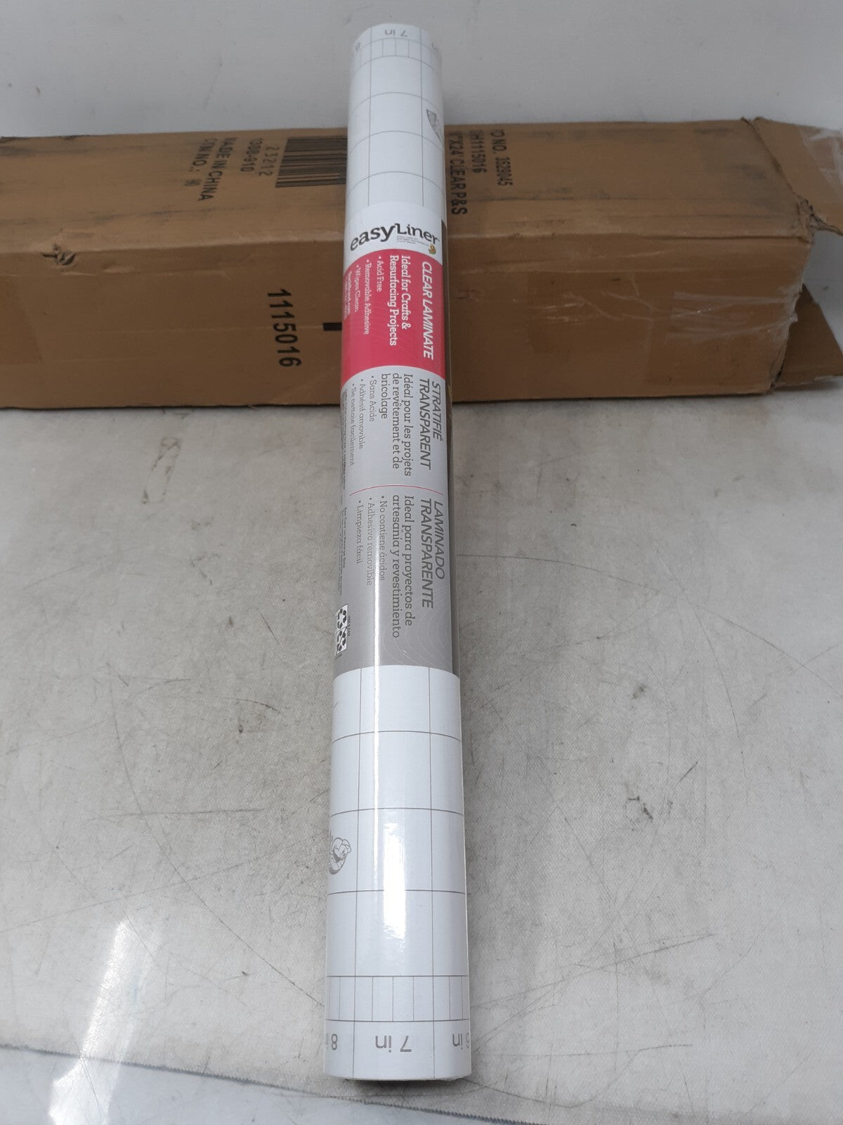 Duck� Peel-and-Stick Clear Laminate Roll, 5.91 mil, 18" x 8 yd, Matte Clear