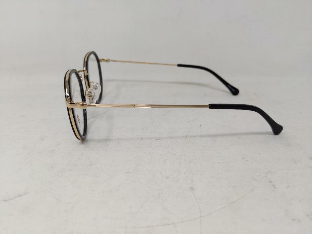 DiCaprio DC 333 Unisex Clear Lens Glasses Frames Black/Gold  47-23-140