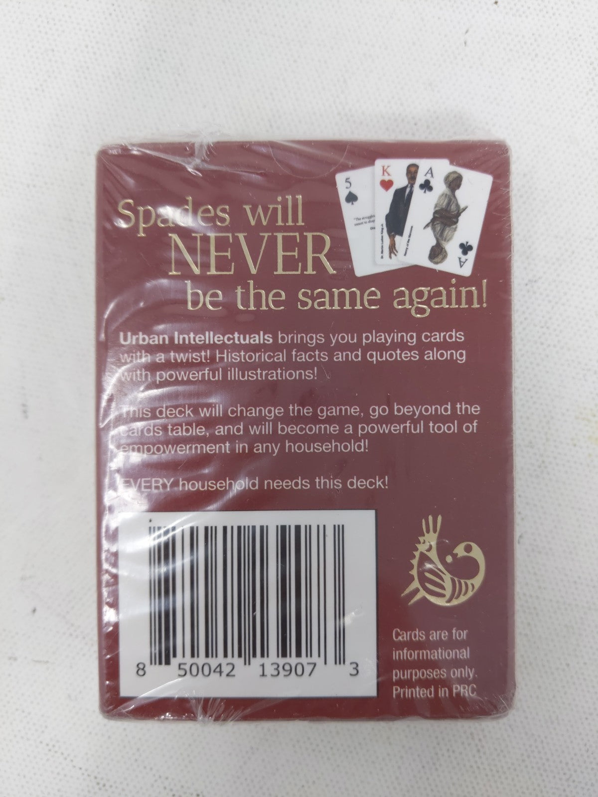 UI Black History Playing Cards Maroon and Gold Edition