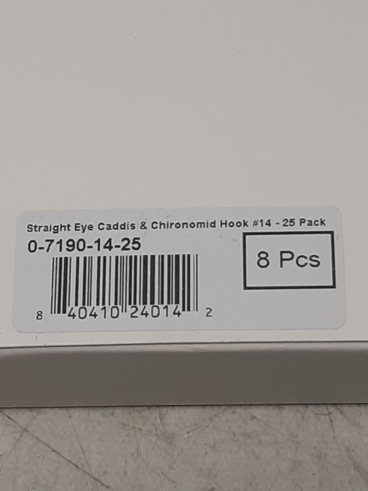 MFC Straight Eye Caddis Chironomid Hooks Size 14 Barbless 25-Pack 0-7190-14-25