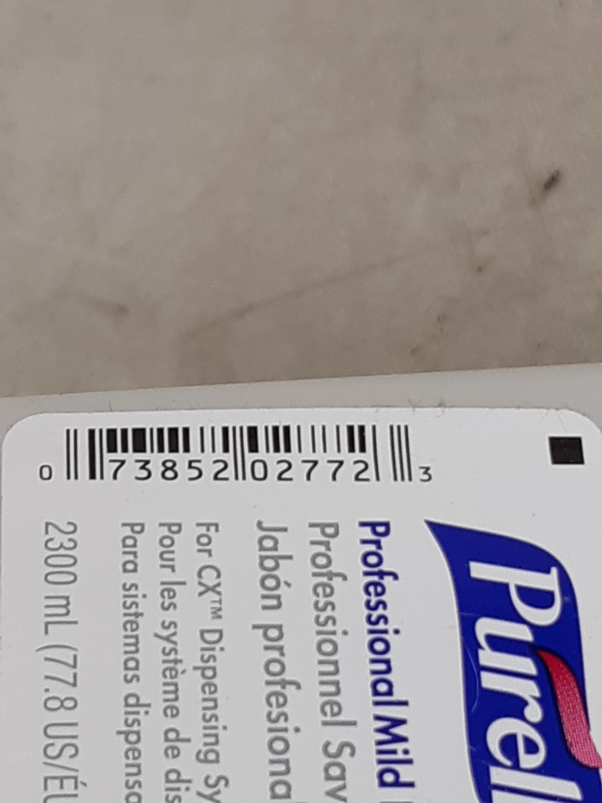 Lot of 4 Purell Gojo 8545 2300mL Foam Hand Soap Refill Cartridge 2300mL 77.8 Oz