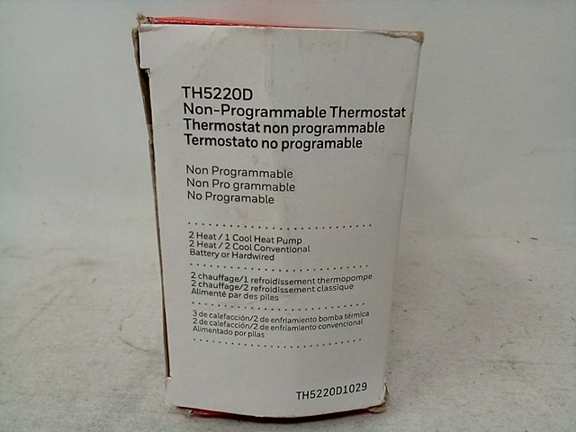HONEYWELL TH5220D1029 Low V T-Stat  Stages Heat 2  Stages Cool 2 FocusPro 5000 T
