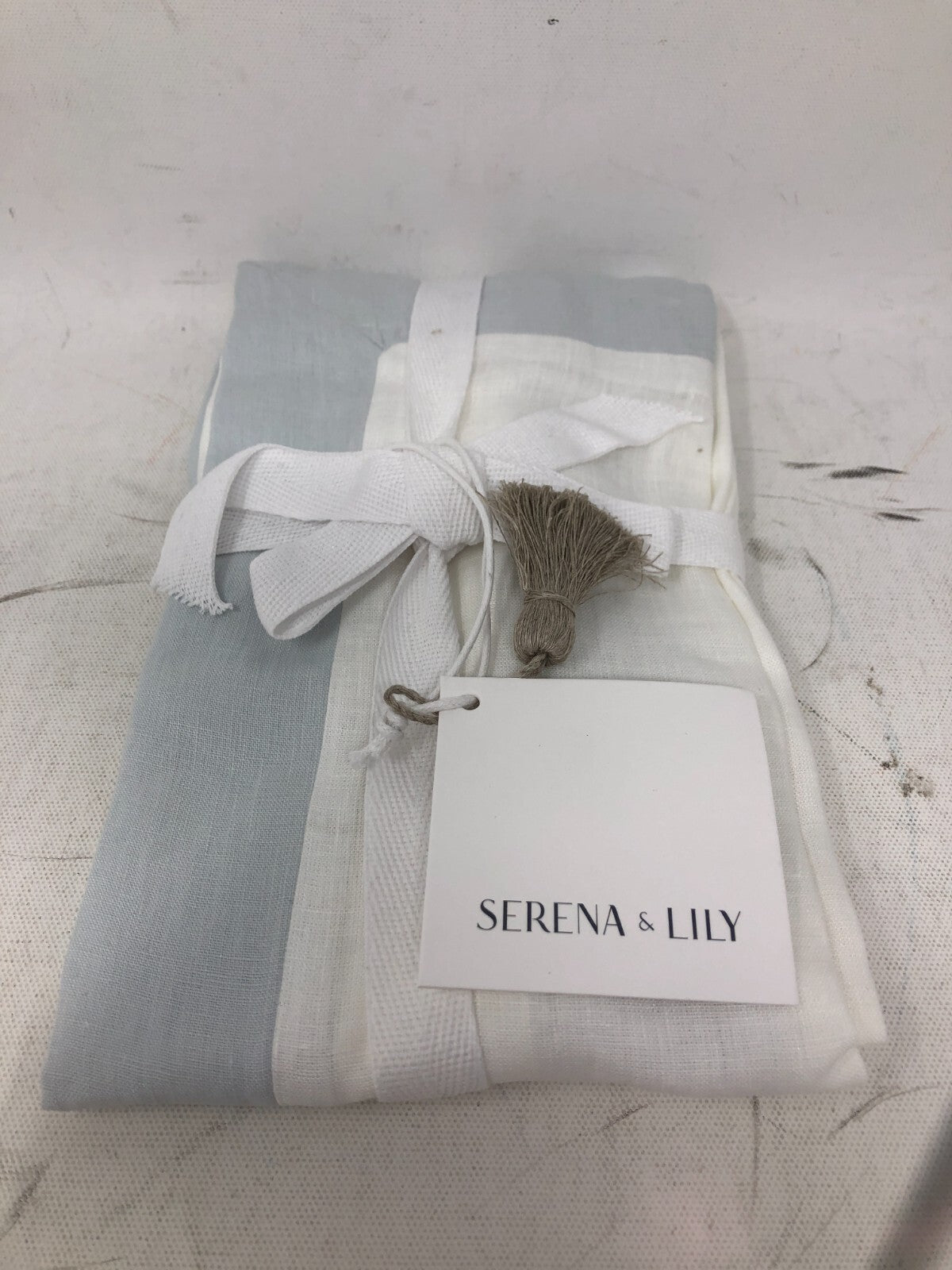 Serena & Lily Salento Sham ~ 1-Pack 14x40" Flax Linen Sham Pillowcase, Sky
