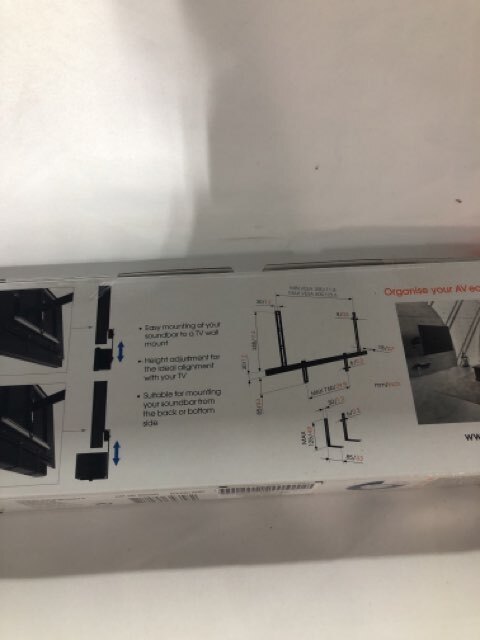 Vogel's Sound 3550 Soundbar Mount Universal Sound Bar Mount Black