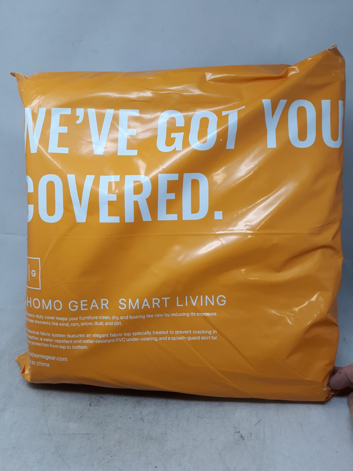 Khomo Gear Patio Table and Chair Set Cover Heavy Duty Gray GER-1053 Dining Set